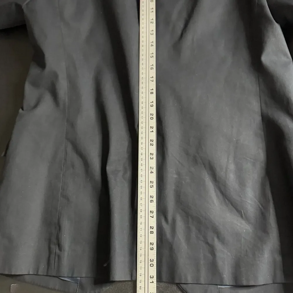 J Crew Thompson 42L Blazer Sport Coat Mens Solid‎ Black Cotton